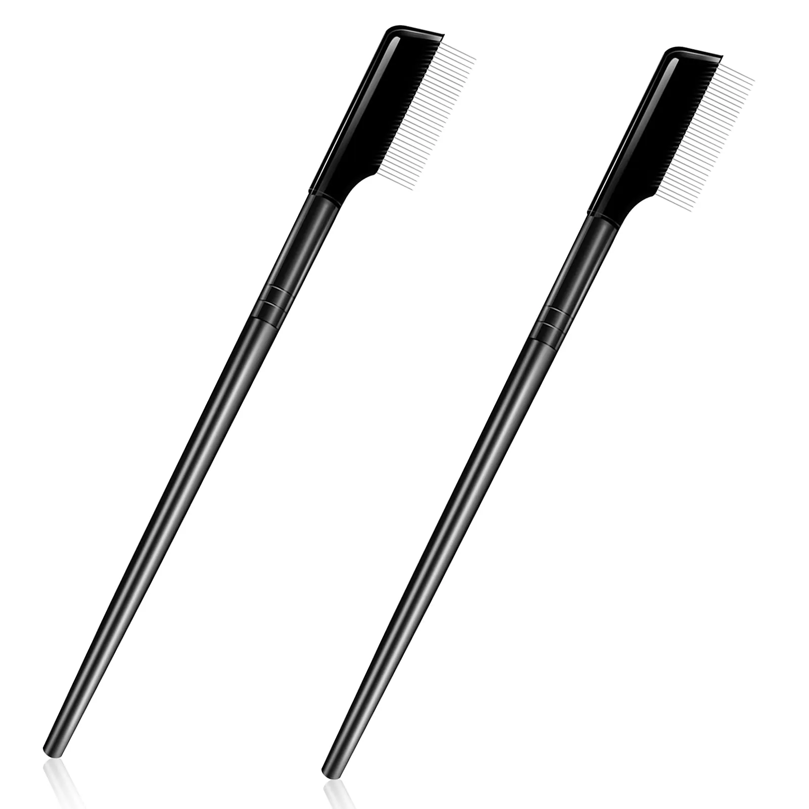 Eyelash Curlers Eyelashes Eyelash Comb Separator, lash Eyelash Brush Makeup Mascara Applicator with Metal Teeth—Must-Have Makeup Tool. (2 psc)