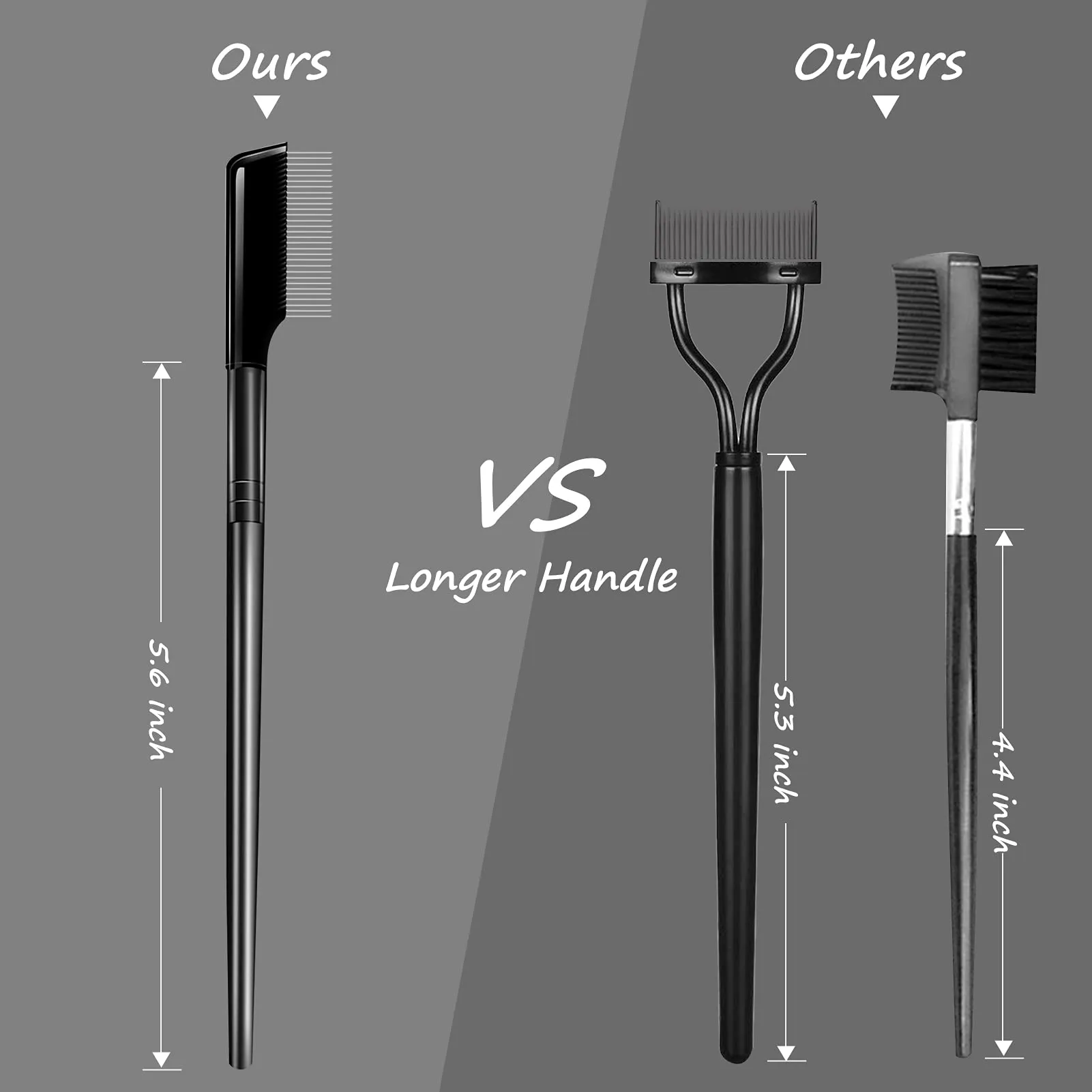 Eyelash Curlers Eyelashes Eyelash Comb Separator, lash Eyelash Brush Makeup Mascara Applicator with Metal Teeth—Must-Have Makeup Tool. (2 psc)