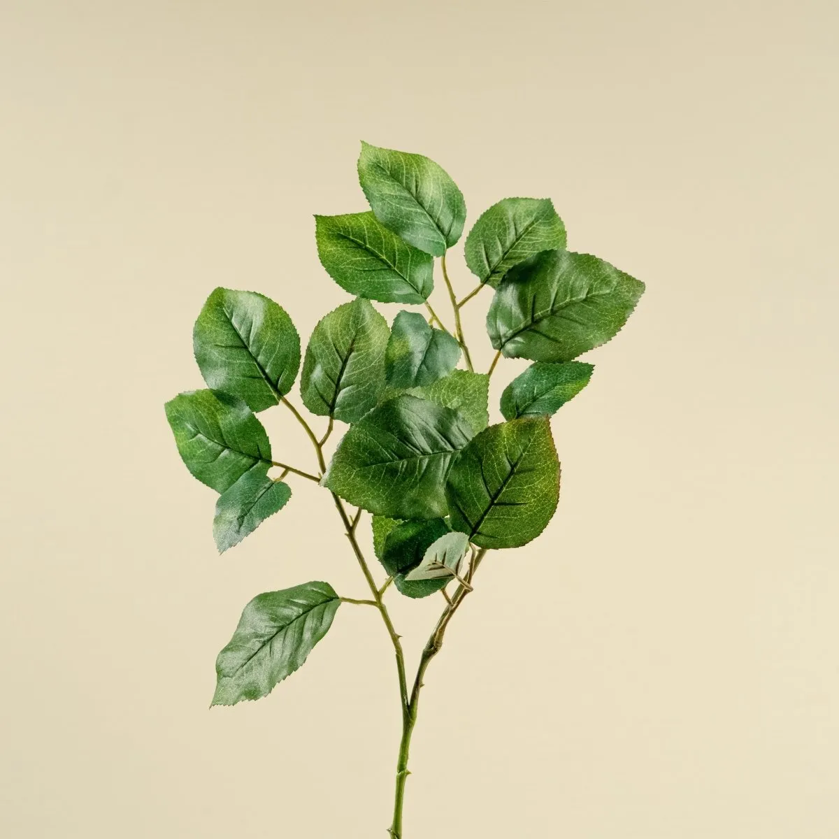 Faux Rose Leaf Spray